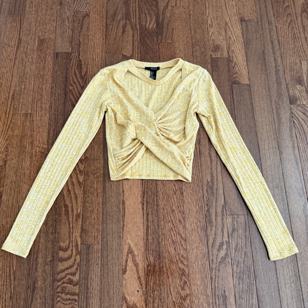 Forever 21 Mustard Long Sleeve Top